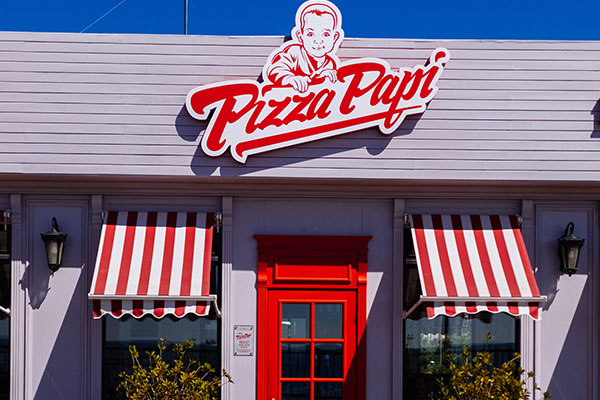 Pizza Papi Storefront Signs by Edmonton Sign Company, AB