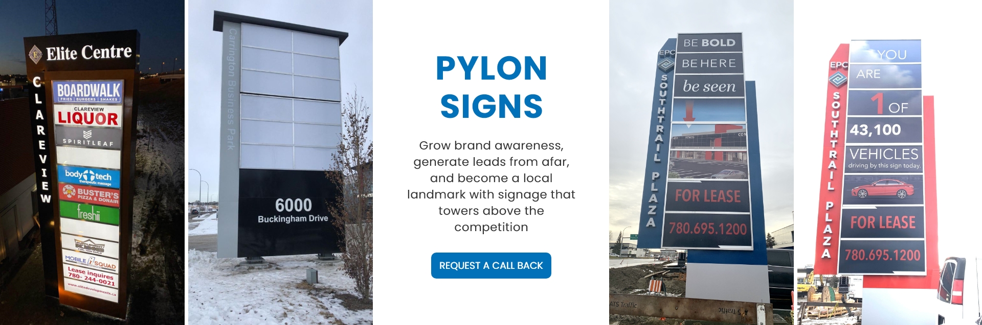 Pylon Business Signage by Edmonton Sign Company, AB