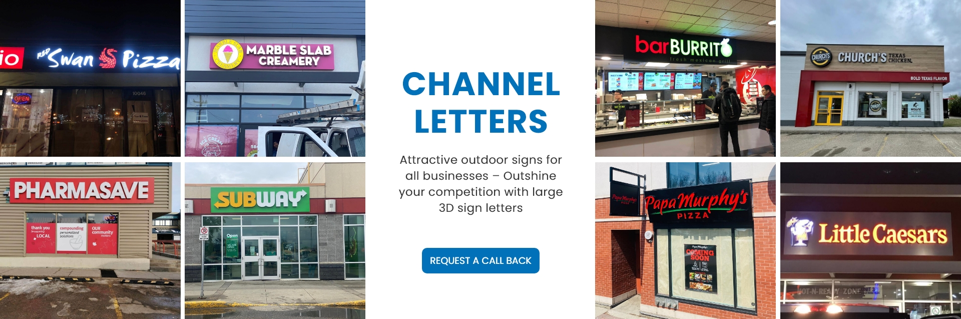 Custom Channel Letter by Edmonton Sign Company, AB