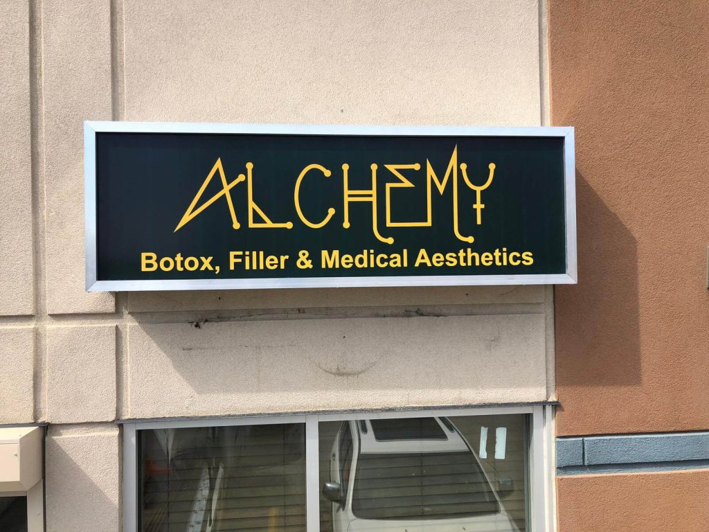 Alchmey Light Box Signs by Edmonton Signs, AB